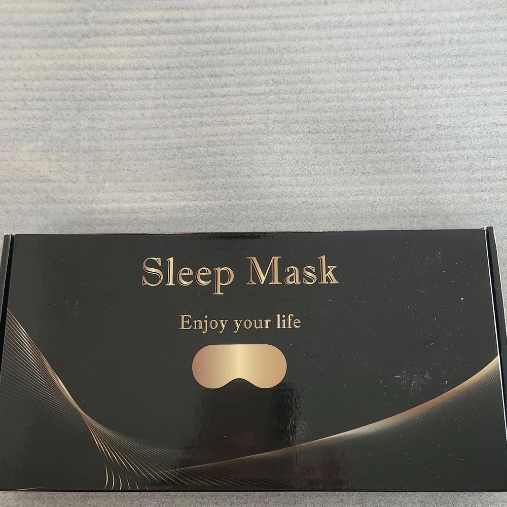 Black & Gold Sleep Mask - Enjoy Your Life